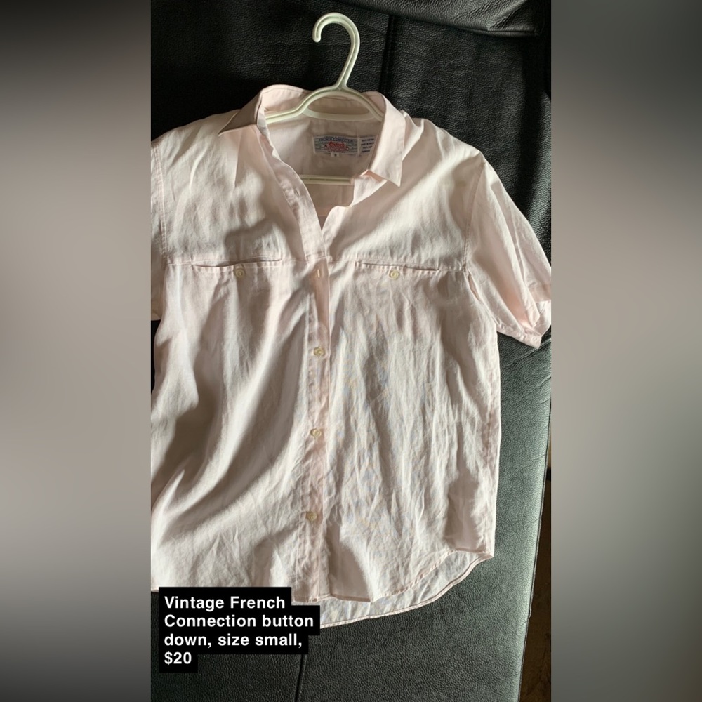 Vintage French connection button up